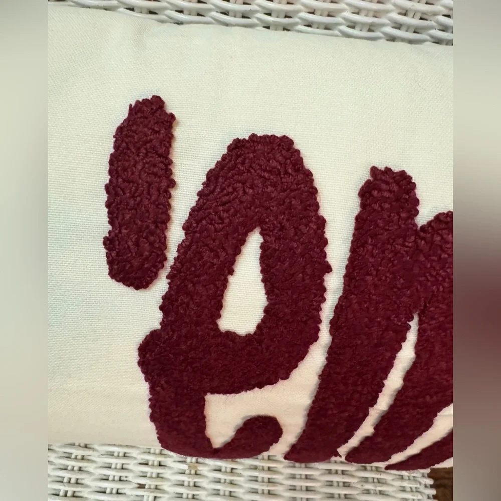 Gig ‘Em Chenille Pillow